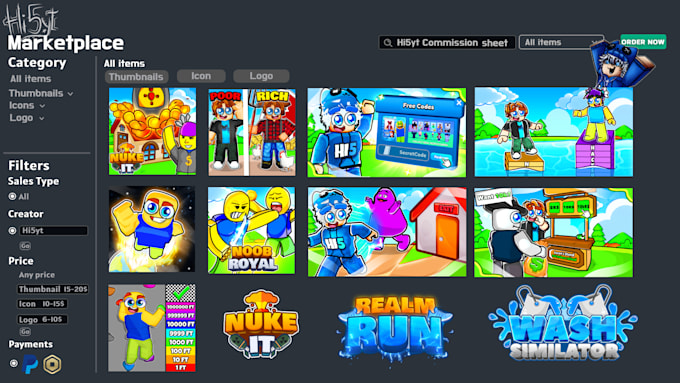 create roblox cartoony thumbnail