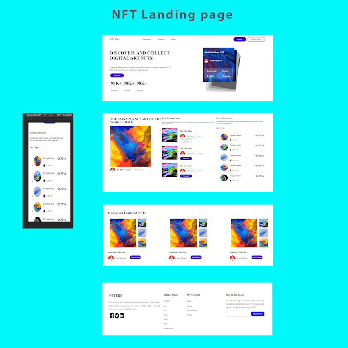 do react responsive landing pages