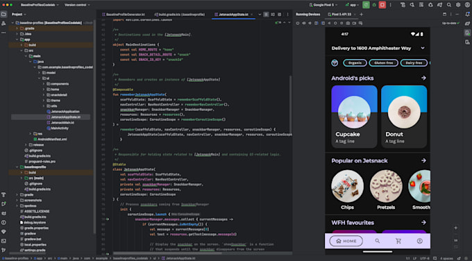 fix bugs and reskin android app in android studio