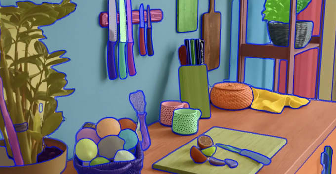do image segmentation and labeling of images