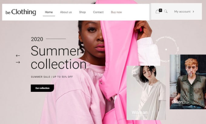 Department store website sales