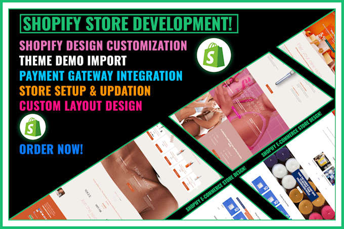 create a stunning shopify store or customize your existing store