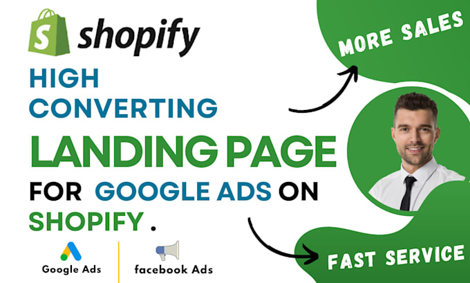 Design product landing page on shopify for ads by Socialmanagor Fiverr