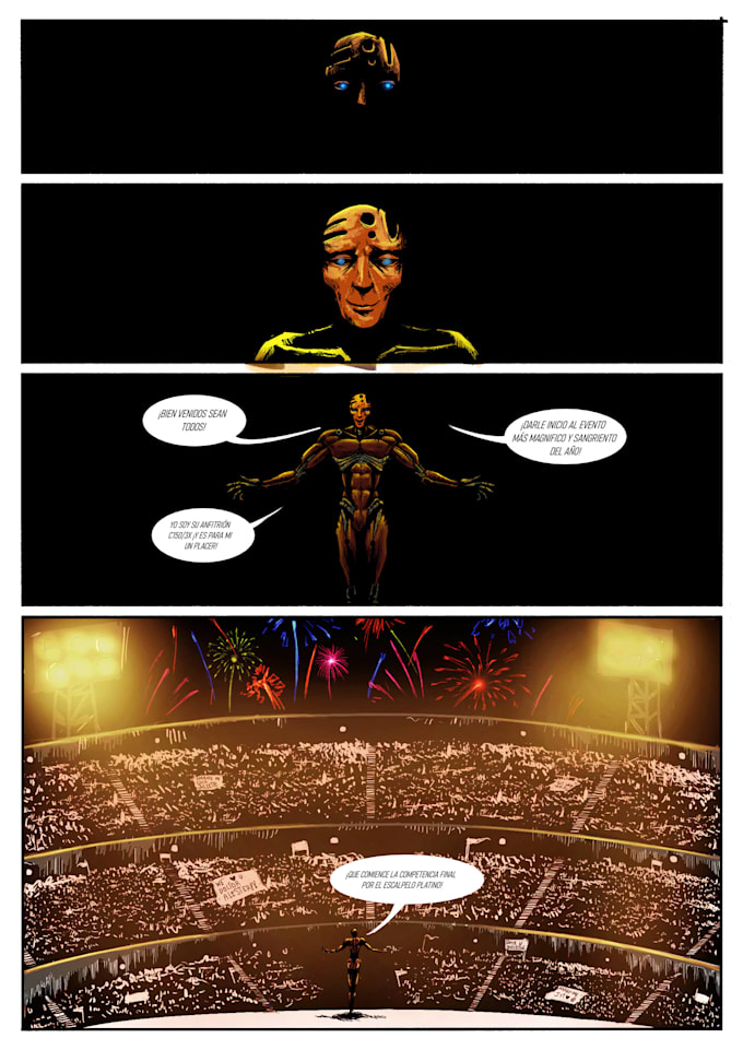 make a comic or manga complete page