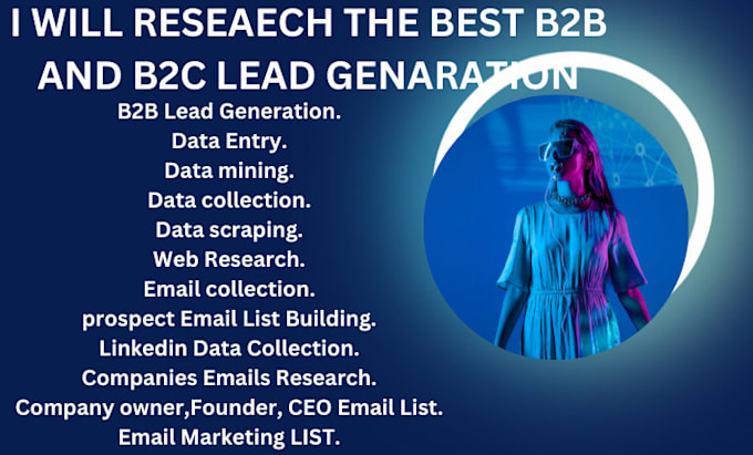 generate trageted b2b leads web browsing and data entering