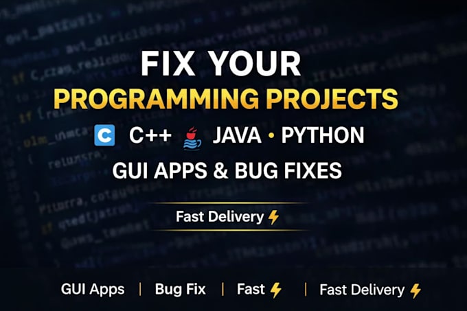 do c cpp java python projects and gui apps