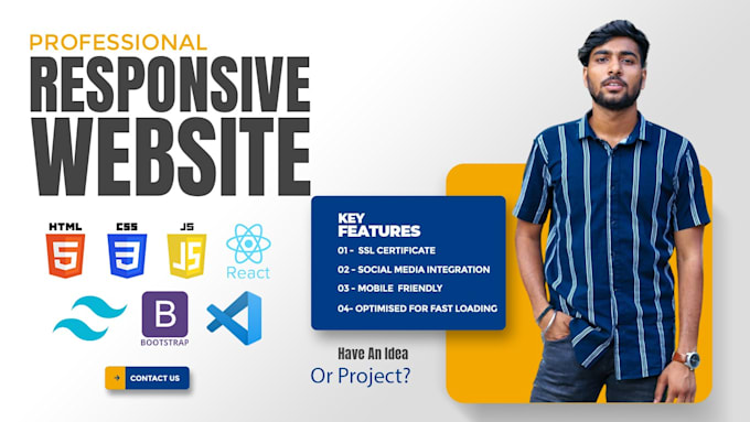 Create a responsive website using react and tailwind by Ashutoshverma30 ...