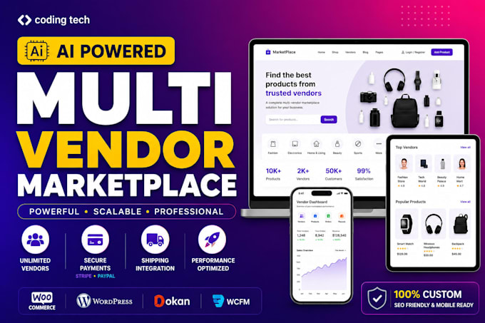 develop multi vendor ecommerce marketplace website