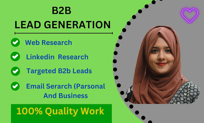 targeted b2b lead generation, linkedin research and email list building