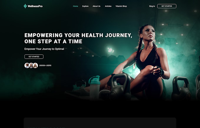 design a landing page, website or online store