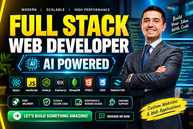 do full stack development with mern stack, react js, node js, mongodb,nextjs