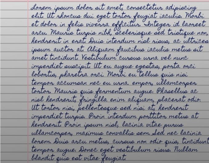 create a beautiful handwritten script for you