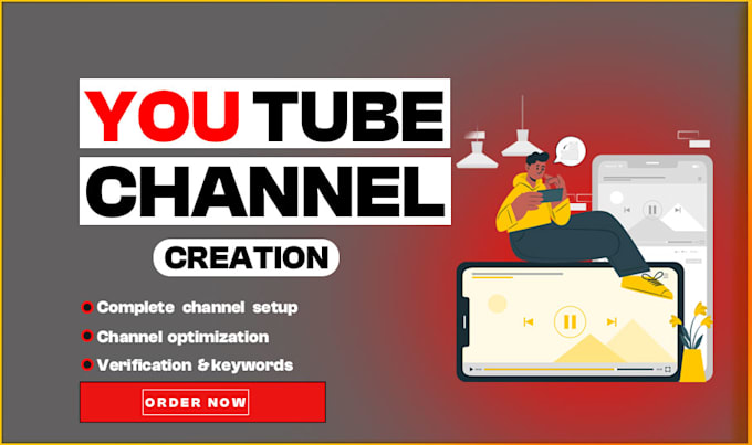 help you professional youtube channel create and setup