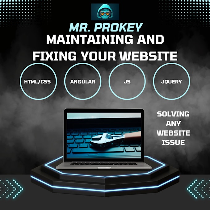Fix and maintain your html css js website by Mrprokey Fiverr