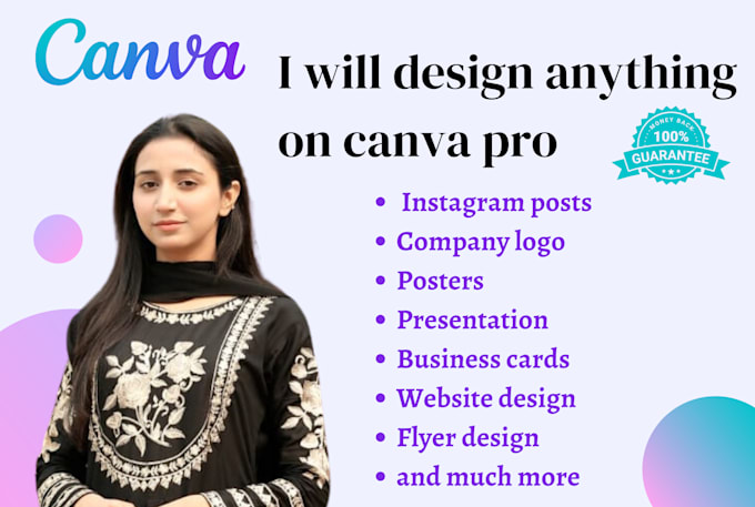 create modern design logo, flyers, social media posts etc