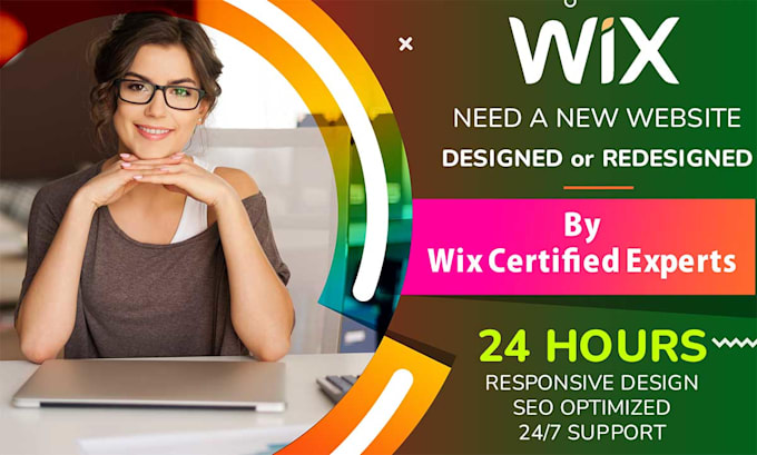 create a wix website design or wix website redesign in just one day