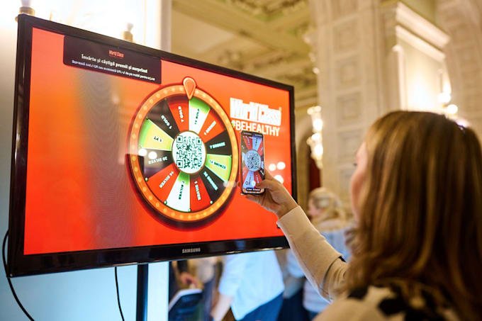 build a custom spin the wheel prize wheel game for events and trade shows