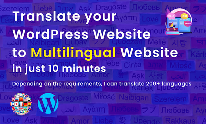 convert a website to a multilingual website in 5 minutes
