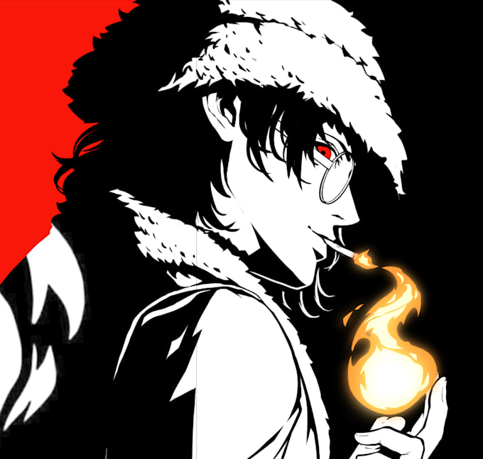 do amazing custom illustration in persona vibe for you