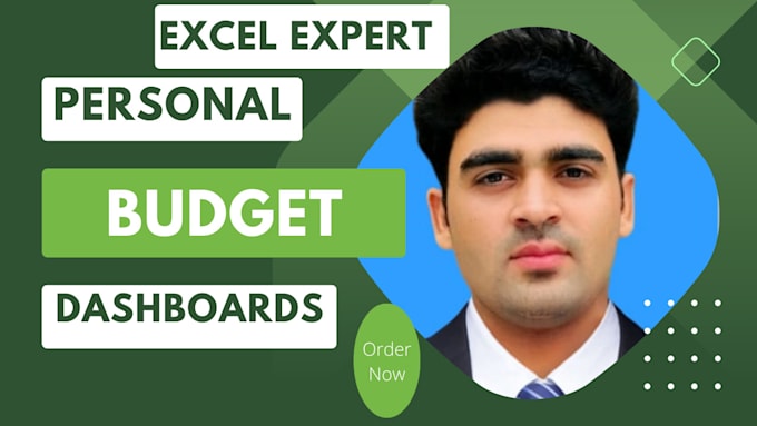 create personal budget  dashboard  in excel