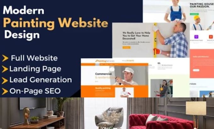 develop a website for painters and decorator and  electrician