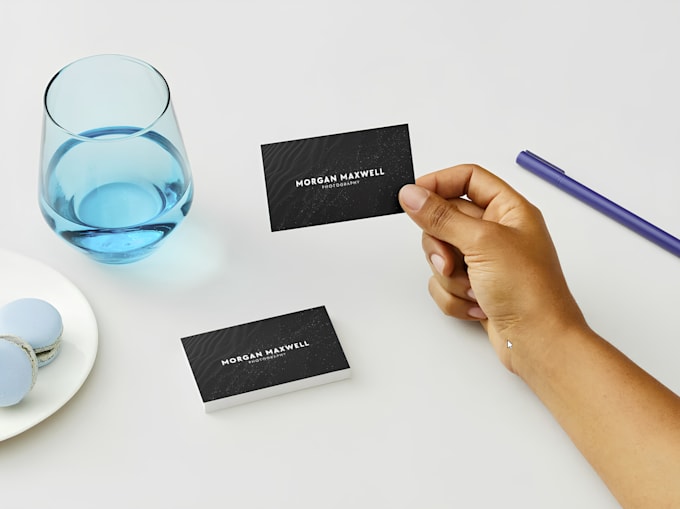create minimalist business cards