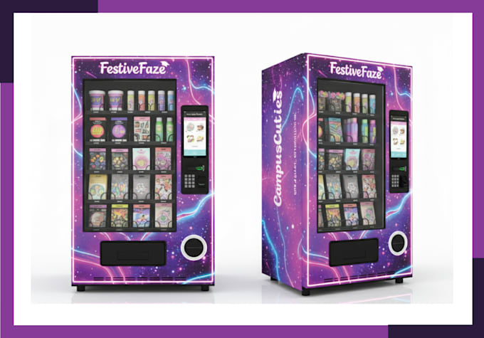 design vending machine website, vending machine, vending machine landing page