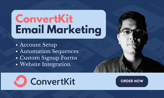 set up email marketing using convertkit or mailchimp