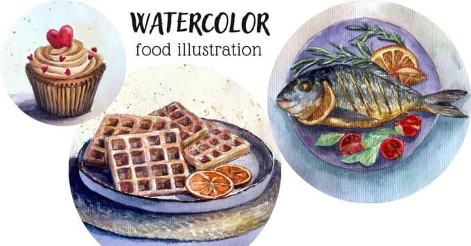 Paint a realistic watercolor food illustration or clip art
