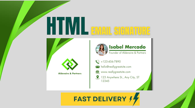 html email signature or clickable html email signature