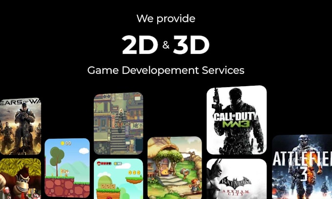 develop 3d or 2d game in unity for android ios web PC