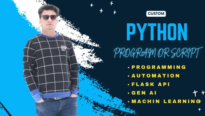 Create a python program or script including flask, django and ai models ...
