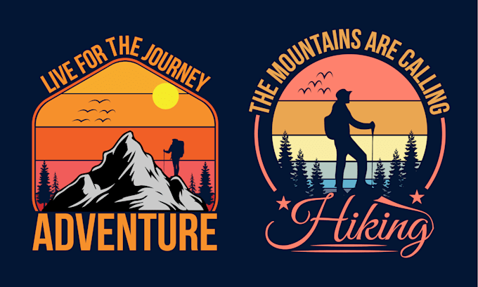 do adventure mountain outdoor hiking custom t shirt design