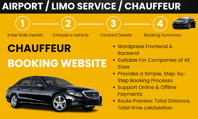 revamp chauffeur, limousine and taxi booking wordpress website