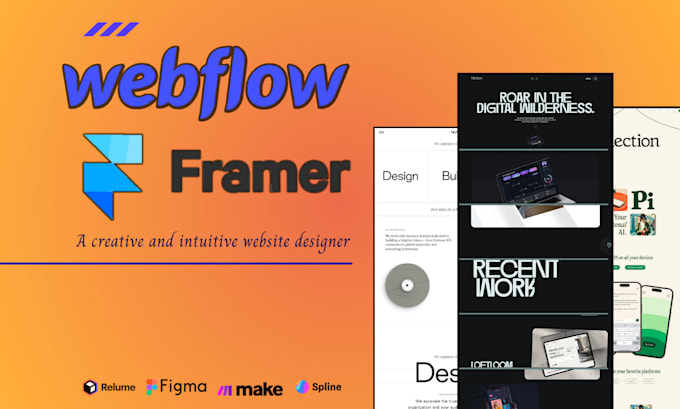 webflow website design 3d spline animation shopify product design webflow cms