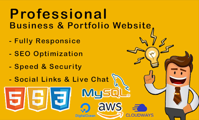 do web design and build a complete website for your business