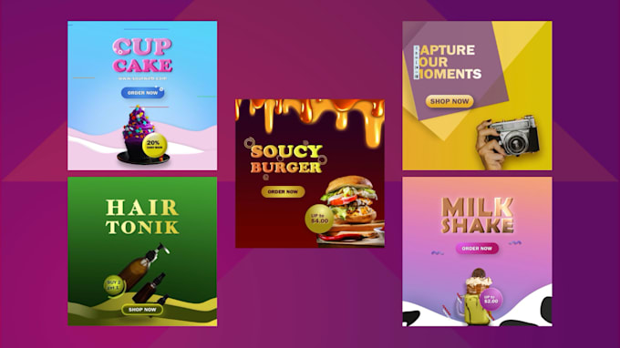 do animated video ads, facebook and instagram posts