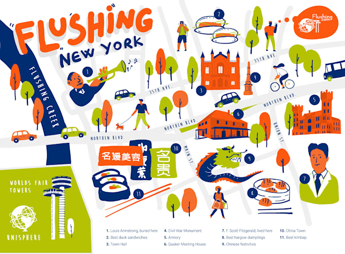 design a premium festival, event or tourism map illustration