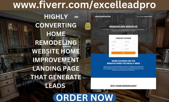 design responsive home remodelling website home improvement that generate leads