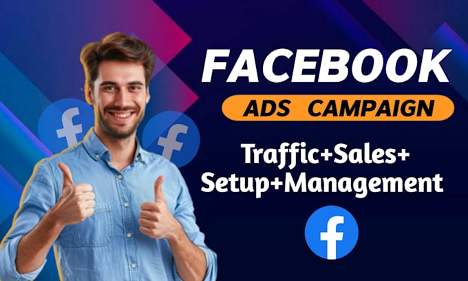 do setup and manage facebook ads campaign fb marketing, setup your fb ads expert