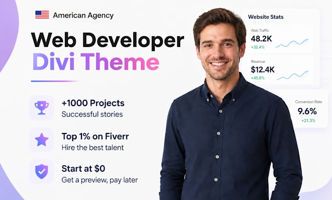 build divi wordpress website as wordpress web developer