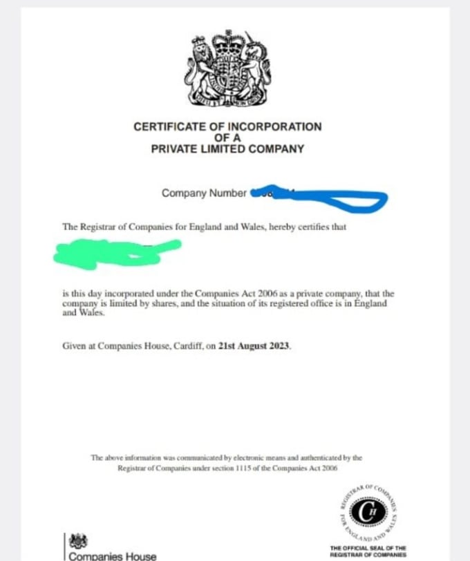Companies house register clearance a company