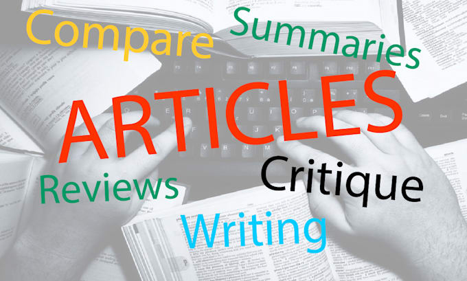 Do article critique and summary by Florence213 | Fiverr