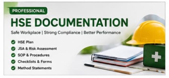develop hse plans, risk assessments, jsa and sops