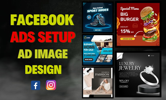 be a facebook ads manager and fb ad copy image design