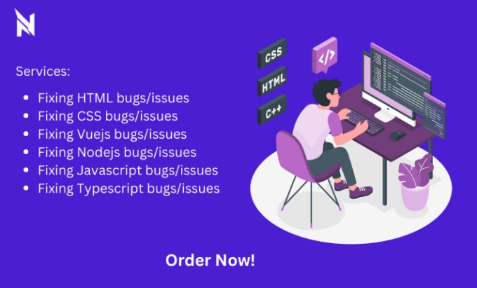 Fix your html, css, vuejs, javascript, typescript bugs by Tecno_code ...