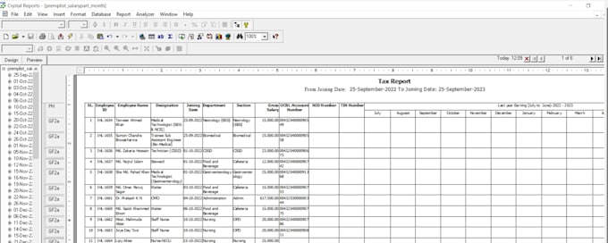 do crystal report or I net clear report design