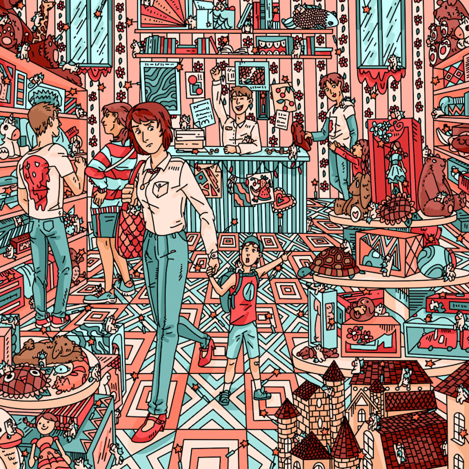 draw complete illustrations, dynamic poses, any complexity of detailing