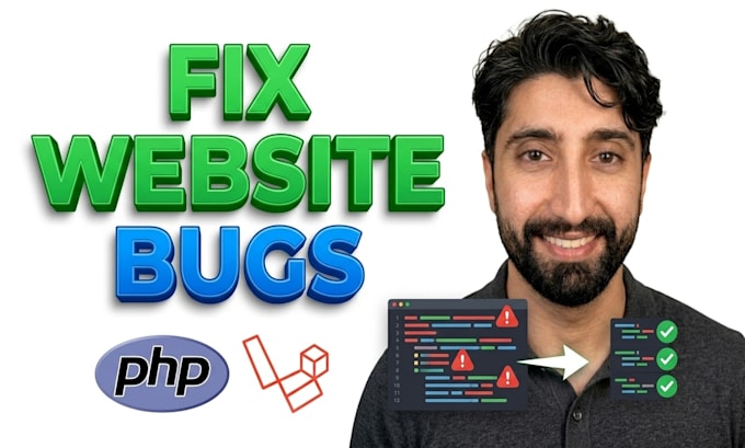 fix PHP laravel bugs and develop php laravel website