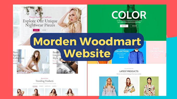 design woodmart woocommerce website with elementor